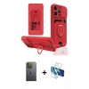MARSİLYAN™- iPhone 13 Pro Max Kılıf Vadi Form Prime - Siyah 3D Antistatik Cam Ekran Koruyucu + Neon Fosforlu Kamera Lens - YL