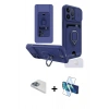MARSİLYAN™- iPhone 13 Pro Max Kılıf Vadi Form Prime - Siyah 3D Antistatik Cam Ekran Koruyucu + Pers Alüminyum Kamera Lens - SABE