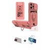 MARSİLYAN™- iPhone 13 Pro Max Kılıf Vadi Form Prime - Siyah 3D Antistatik Cam Ekran Koruyucu + Rainbow Kamera Lens Koruma Cam - KI