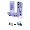 MARSİLYAN™- iPhone 13 Pro Max Kılıf Vadi Form Prime - Siyah 3D Antistatik Cam Ekran Koruyucu + Rainbow Kamera Lens Koruma Cam - KI