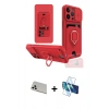 MARSİLYAN™- iPhone 13 Pro Max Kılıf Vadi Form Prime - Siyah 3D Antistatik Cam Ekran Koruyucu + Rainbow Kamera Lens Koruma Cam - BZ