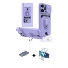 MARSİLYAN™- iPhone 13 Pro Max Kılıf Vadi Form Prime - Siyah 3D Antistatik Cam Ekran Koruyucu + Renkli Kamera Lens Koruma Cam - YL
