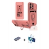 MARSİLYAN™- iPhone 13 Pro Max Kılıf Vadi Form Prime - Siyah 3D Antistatik Cam Ekran Koruyucu + Renkli Kamera Lens Koruma Cam - MI