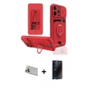 MARSİLYAN™- iPhone 13 Pro Max Kılıf Vadi Form Prime - Siyah 3D Antistatik Hayalet Cam Ekran Koruyucu + Rainbow Kamera Lens Koruma Cam - BZ