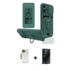 MARSİLYAN™- iPhone 13 Pro Max Kılıf Vadi Form Prime - Siyah 3D Antistatik Hayalet Cam Ekran Koruyucu + Shine Kamera Lens - GD