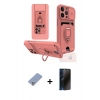 MARSİLYAN™- iPhone 13 Pro Max Kılıf Vadi Form Prime - Siyah 3D Antistatik Hayalet Cam Ekran Koruyucu + Koyu Yeşil Metal Kamera Lens Koruma Cam