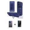 MARSİLYAN™- iPhone 13 Pro Max Kılıf Vadi Form Prime - Siyah 3D Antistatik Hayalet Cam Ekran Koruyucu + Neon Fosforlu Kamera Lens - MI