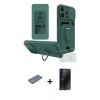 MARSİLYAN™- iPhone 13 Pro Max Kılıf Vadi Form Prime - Siyah 3D Antistatik Hayalet Cam Ekran Koruyucu + Renkli Kamera Lens Koruma Cam - SI