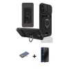 MARSİLYAN™- iPhone 13 Pro Max Kılıf Vadi Form Prime - Siyah 3D Antistatik Hayalet Cam Ekran Koruyucu + Renkli Kamera Lens Koruma Cam - TU