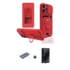 MARSİLYAN™- iPhone 13 Pro Max Kılıf Vadi Form Prime - Siyah 3D Antistatik Hayalet Cam Ekran Koruyucu + Renkli Kamera Lens Koruma Cam - YL
