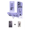 MARSİLYAN™- iPhone 13 Pro Max Kılıf Vadi Form Prime - Siyah Bilvis 3D Cam Ekran Koruyucu + Neon Fosforlu Kamera Lens - BZ