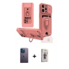 MARSİLYAN™- iPhone 13 Pro Max Kılıf Vadi Form Prime - Siyah Bilvis 3D Cam Ekran Koruyucu + Neon Fosforlu Kamera Lens - MI