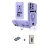 MARSİLYAN™- iPhone 13 Pro Max Kılıf Vadi Form Prime - Siyah Bilvis 3D Cam Ekran Koruyucu + Mavi Renkli Kamera Lens Koruma Cam