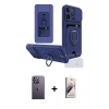 MARSİLYAN™- iPhone 13 Pro Max Kılıf Vadi Form Prime - Siyah Bilvis 3D Mat Cam Ekran Koruyucu + Beyaz Neon Fosforlu Kamera Lens