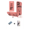 MARSİLYAN™- iPhone 13 Pro Max Kılıf Vadi Form Prime - Siyah Bilvis 3D Mat Cam Ekran Koruyucu + Gökkuşağı Shine Kamera Lens Koruma Cam