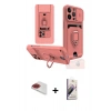 MARSİLYAN™- iPhone 13 Pro Max Kılıf Vadi Form Prime - Siyah Bilvis 3D Mat Cam Ekran Koruyucu + Kırmızı Pers Alüminyum Kamera Lens
