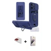MARSİLYAN™- iPhone 13 Pro Max Kılıf Vadi Form Prime - Siyah Bilvis 3D Mat Cam Ekran Koruyucu + Kırmızı Pers Alüminyum Kamera Lens