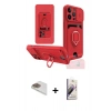 MARSİLYAN™- iPhone 13 Pro Max Kılıf Vadi Form Prime - Siyah Bilvis 3D Mat Cam Ekran Koruyucu + Pers Alüminyum Kamera Lens - GD