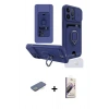 MARSİLYAN™- iPhone 13 Pro Max Kılıf Vadi Form Prime - Siyah Bilvis 3D Mat Cam Ekran Koruyucu + Renkli Kamera Lens Koruma Cam - YL
