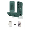 MARSİLYAN™- iPhone 13 Pro Max Kılıf Vadi Form Prime - Siyah Bilvis 3D Mat Cam Ekran Koruyucu + Shine Kamera Lens - GD