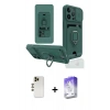 MARSİLYAN™- iPhone 13 Pro Max Kılıf Vadi Form Prime - Siyah Bilvis 5in1 3D Magic Cam Ekran Koruyucu + Shine Kamera Lens - GD