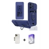 MARSİLYAN™- iPhone 13 Pro Max Kılıf Vadi Form Prime - Siyah Bilvis 5in1 3D Magic Cam Ekran Koruyucu + Shine Kamera Lens - GD