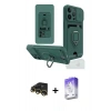 MARSİLYAN™- iPhone 13 Pro Max Kılıf Vadi Form Prime - Siyah Bilvis 5in1 3D Magic Cam Ekran Koruyucu + Gold Raze Metal Kamera Lens