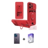 MARSİLYAN™- iPhone 13 Pro Max Kılıf Vadi Form Prime - Siyah Bilvis 5in1 3D Magic Cam Ekran Koruyucu + Neon Fosforlu Kamera Lens - MI