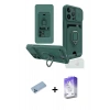 MARSİLYAN™- iPhone 13 Pro Max Kılıf Vadi Form Prime - Siyah Bilvis 5in1 3D Magic Cam Ekran Koruyucu + Shine Kamera Lens Koruma Cam - MI
