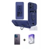 MARSİLYAN™- iPhone 13 Pro Max Kılıf Vadi Form Prime - Siyah Bilvis 5in1 3D Magic Cam Ekran Koruyucu + Neon Fosforlu Kamera Lens - MI