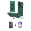 MARSİLYAN™- iPhone 13 Pro Max Kılıf Vadi Form Prime - Siyah Bilvis 5in1 3D Magic Cam Ekran Koruyucu + Neon Fosforlu Kamera Lens - MI