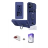 MARSİLYAN™- iPhone 13 Pro Max Kılıf Vadi Form Prime - Siyah Bilvis 5in1 3D Magic Cam Ekran Koruyucu + Pers Alüminyum Kamera Lens - KI