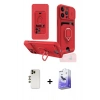 MARSİLYAN™- iPhone 13 Pro Max Kılıf Vadi Form Prime - Siyah Bilvis 5in1 5D Magic Hayalet Cam Ekran Koruyucu + Shine Kamera Lens - GD
