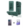 MARSİLYAN™- iPhone 13 Pro Max Kılıf Vadi Form Prime - Siyah Bilvis 5in1 5D Magic Hayalet Cam Ekran Koruyucu + Neon Fosforlu Kamera Lens - MI