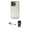 MARSİLYAN™- iPhone 13 Pro Max Kılıf Vadi Minimal - Şeffaf 360 Full Body Arka Koruyucu + Pers Alüminyum Kamera Lens - GI