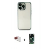 MARSİLYAN™- iPhone 13 Pro Max Kılıf Vadi Minimal - Şeffaf 360 Full Body Arka Koruyucu + Pers Alüminyum Kamera Lens - KI