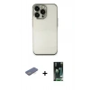 MARSİLYAN™- iPhone 13 Pro Max Kılıf Vadi Minimal - Şeffaf 360 Full Body Arka Koruyucu + Renkli Kamera Lens Koruma Cam - MI