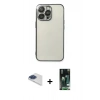 MARSİLYAN™- iPhone 13 Pro Max Kılıf Vadi Minimal - Şeffaf 360 Full Body Arka Koruyucu + Pers Alüminyum Kamera Lens - LT