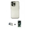 MARSİLYAN™- iPhone 13 Pro Max Kılıf Vadi Minimal - Şeffaf 360 Full Body Arka Koruyucu + Rainbow Kamera Lens Koruma Cam - MI