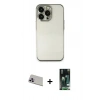 MARSİLYAN™- iPhone 13 Pro Max Kılıf Vadi Minimal - Şeffaf 360 Full Body Arka Koruyucu + Rainbow Kamera Lens Koruma Cam - MR