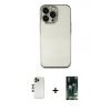MARSİLYAN™- iPhone 13 Pro Max Kılıf Vadi Minimal - Şeffaf 360 Full Body Arka Koruyucu + Shine Kamera Lens - GD