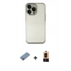 MARSİLYAN™- iPhone 13 Pro Max Kılıf Vadi Minimal - Şeffaf Maxco Cam Ekran Koruyucu + Gökkuşağı Shine Kamera Lens Koruma Cam