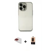 MARSİLYAN™- iPhone 13 Pro Max Kılıf Vadi Minimal - Şeffaf Maxco Cam Ekran Koruyucu + Pers Alüminyum Kamera Lens - KI