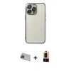 MARSİLYAN™- iPhone 13 Pro Max Kılıf Vadi Minimal - Şeffaf Maxco Cam Ekran Koruyucu + Rainbow Kamera Lens Koruma Cam - MI
