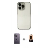 MARSİLYAN™- iPhone 13 Pro Max Kılıf Vadi Minimal - Şeffaf Maxco Cam Ekran Koruyucu + Neon Fosforlu Kamera Lens - BZ