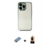 MARSİLYAN™- iPhone 13 Pro Max Kılıf Vadi Minimal - Şeffaf Maxco Cam Ekran Koruyucu + Shine Kamera Lens Koruma Cam - PE