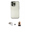 MARSİLYAN™- iPhone 13 Pro Max Kılıf Vadi Minimal - Şeffaf Maxco Cam Ekran Koruyucu + Pers Alüminyum Kamera Lens - GD