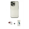 MARSİLYAN™- iPhone 13 Pro Max Kılıf Vadi Minimal - Şeffaf Pasifik Cam Ekran Koruyucu + Pers Alüminyum Kamera Lens - KI