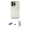 MARSİLYAN™- iPhone 13 Pro Max Kılıf Vadi Minimal - Şeffaf Pasifik Cam Ekran Koruyucu + Renkli Kamera Lens Koruma Cam - MI