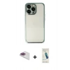 MARSİLYAN™- iPhone 13 Pro Max Kılıf Vadi Minimal - Şeffaf Pasifik Cam Ekran Koruyucu + Pers Alüminyum Kamera Lens - GI